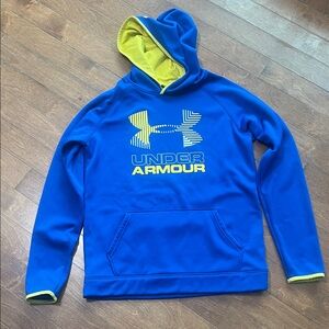 Under Armour Royal Blue Hoodie with Yellow Accents